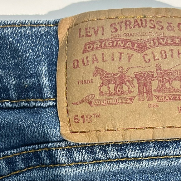 Levi's Dark Blue 518 Superlow Boot Cut Jeans - Size 9M - Picture 2 of 9